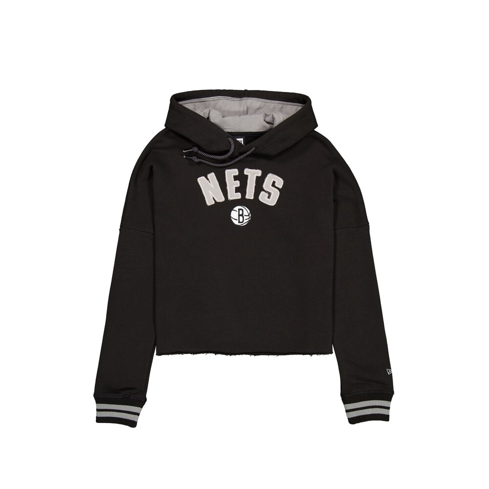 New Era Brooklyn Nets Sport Night Black Women's Hoodie - Size M